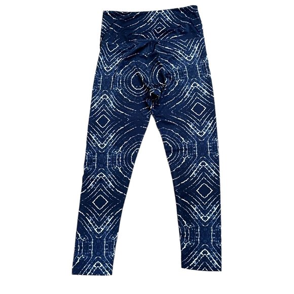 Beyond Yoga Lux High Waist Ripple Effect Leggings Blue Large‎ Workout Athletic - Picture 1 of 5